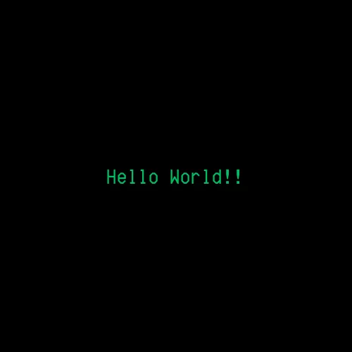 Hello World!